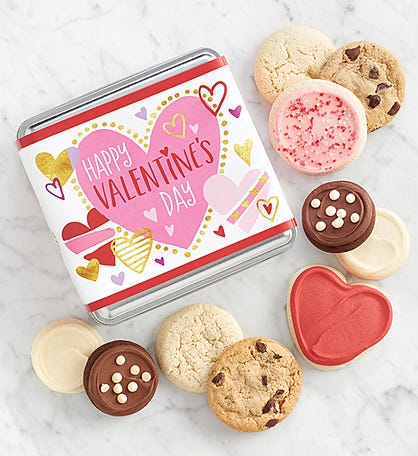 Happy Valentine’s Day Treats Gift Tin